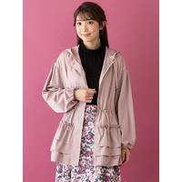 2段フリルマウンテンパーカー／大きいサイズ ローズティアラ