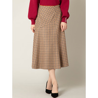 チェックフレアスカート ／ 大きいサイズ ローズティアラ