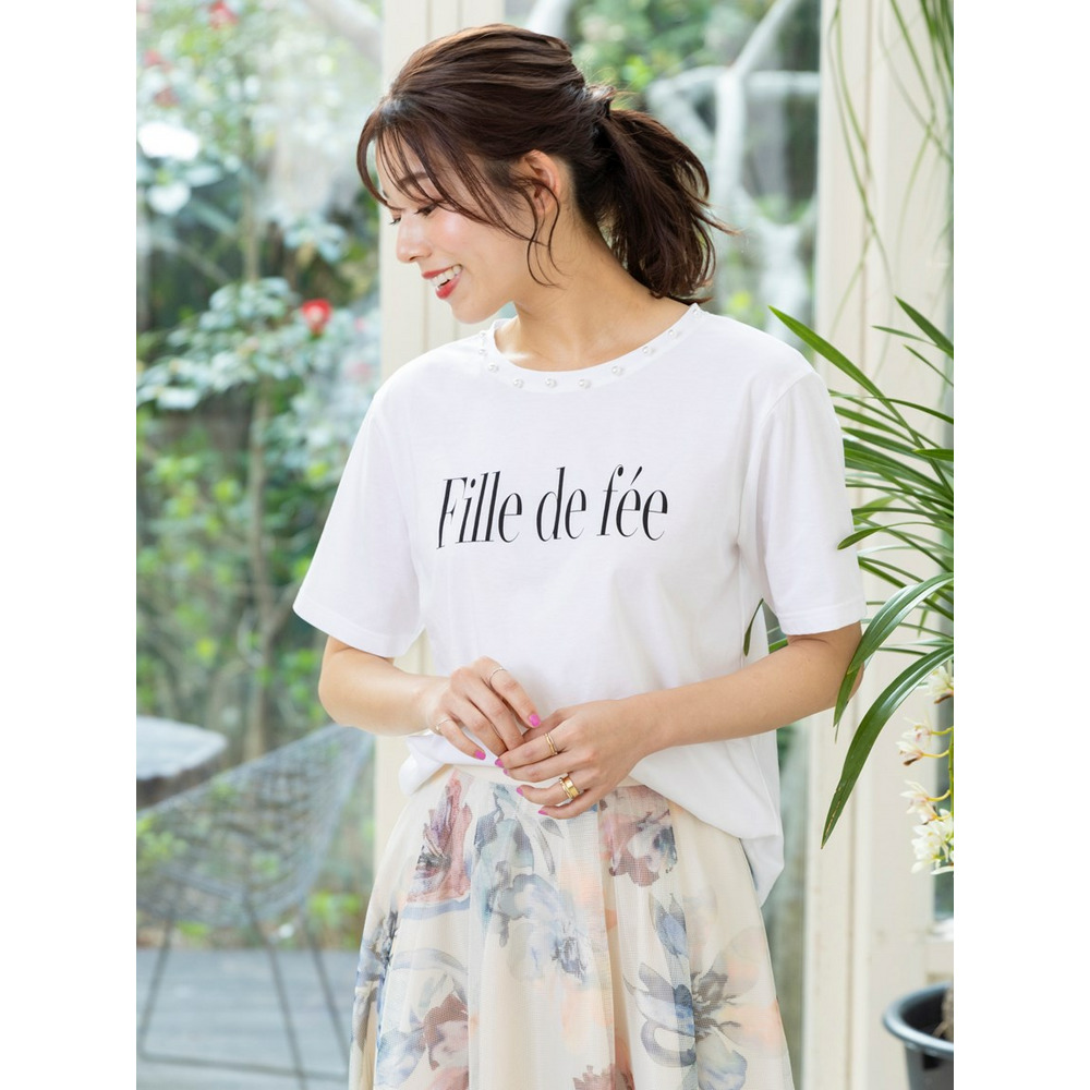 fille de feeロゴTシャツ オフ 1