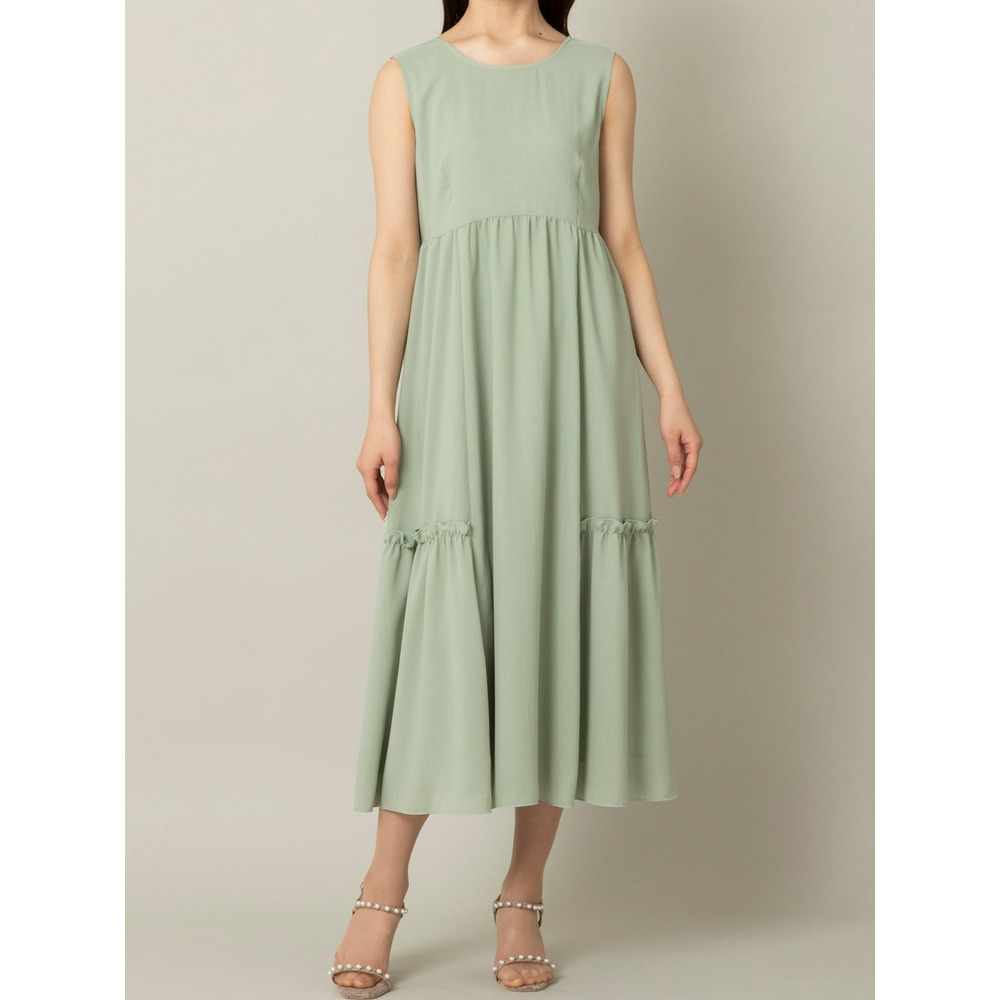 ボウタイブラウスレイヤードワンピース9