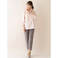 フリンジストレートデニム／ 大きいサイズ ローズティアラ