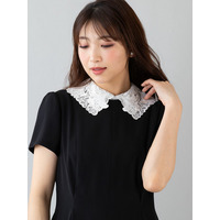 レース襟ワンピース