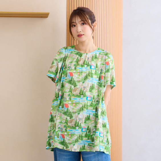 【22fabric】サウナフロック/チュニック【アリノマ/Alinoma】 【22fabric】サウナフロック/チュニック【アリノマ/Alinoma】