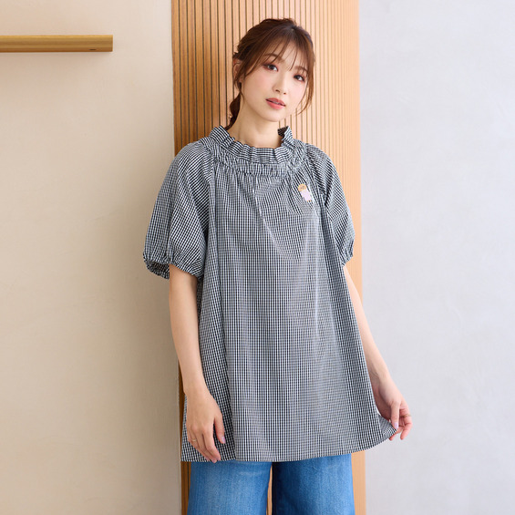 【22fabric】ギンガムチェックブラウス【アリノマ/Alinoma】 【22fabric】ギンガムチェックブラウス【アリノマ/Alinoma】