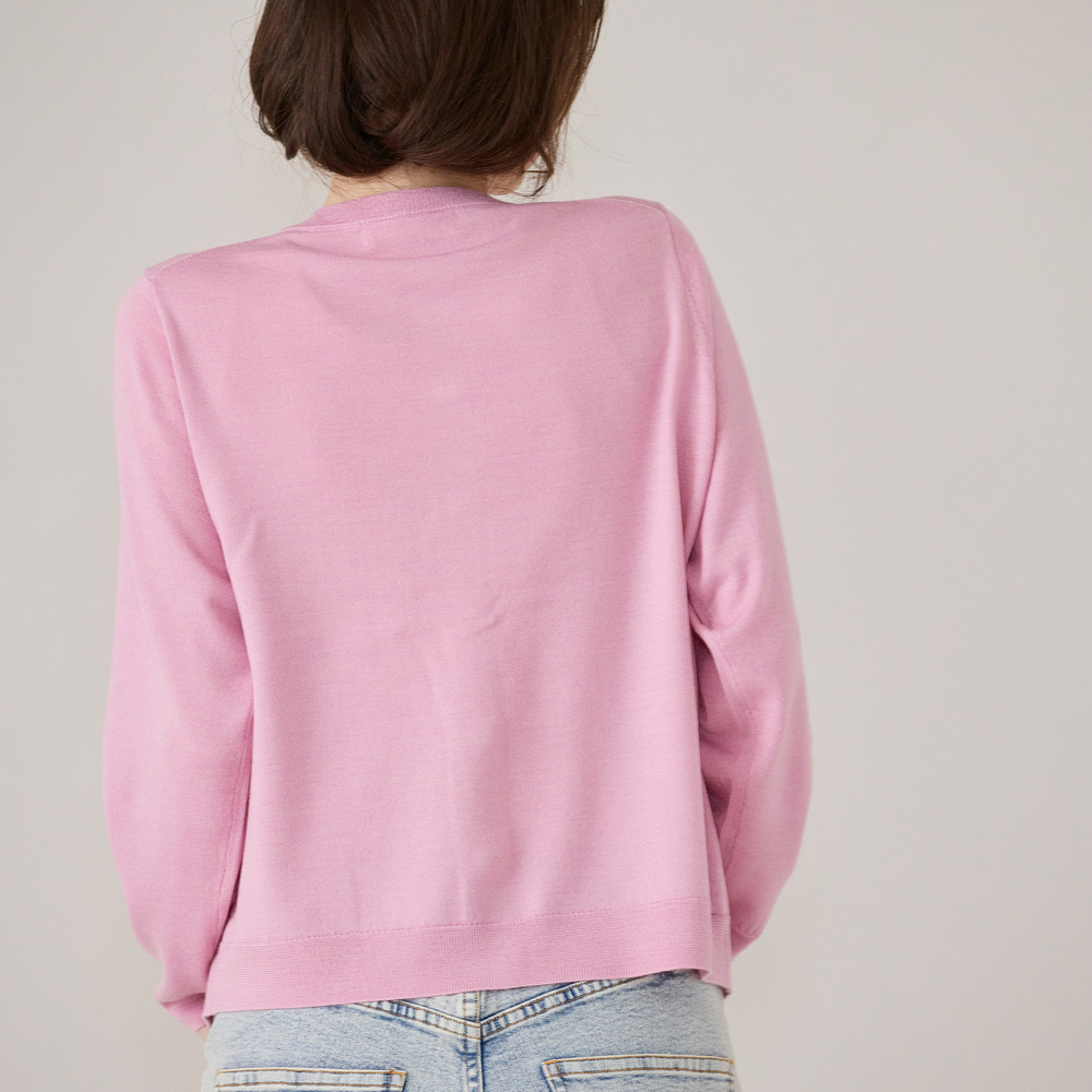 ねこ刺繍ニットカーディガン10