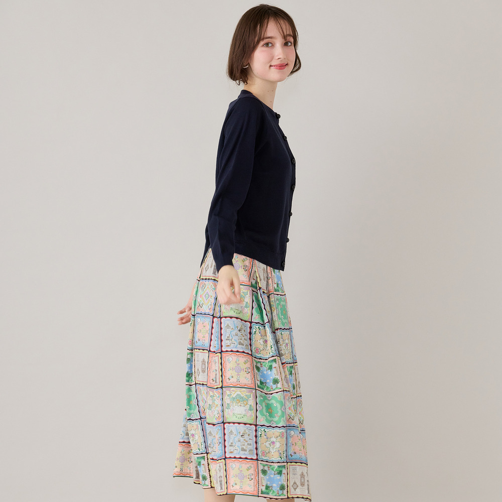 ねこ刺繍ニットカーディガン2