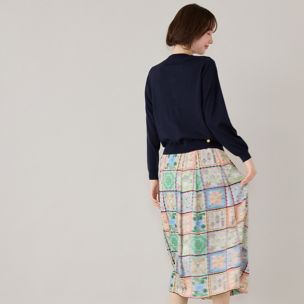 ねこ刺繍ニットカーディガン3