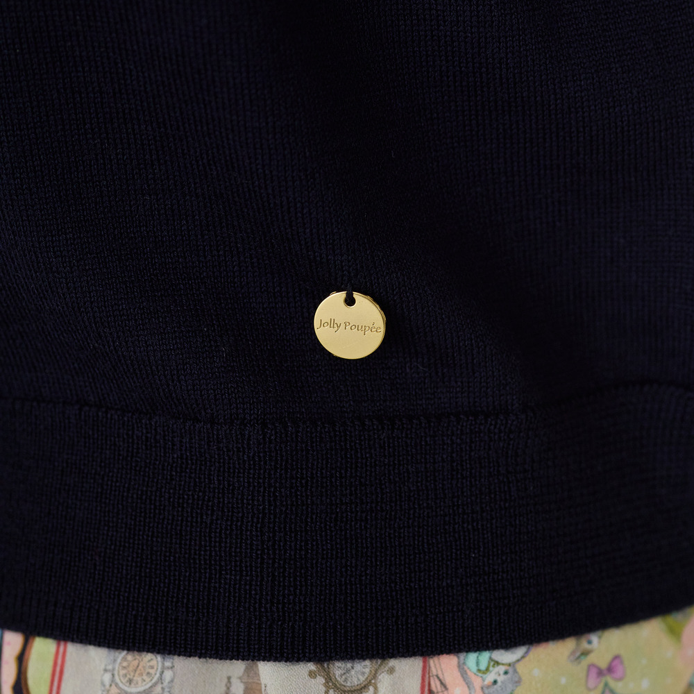 ねこ刺繍ニットカーディガン6