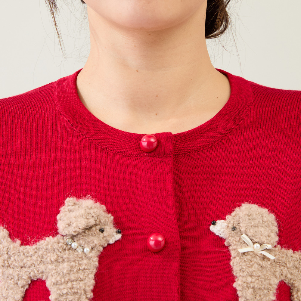 プードルニットカーディガン17