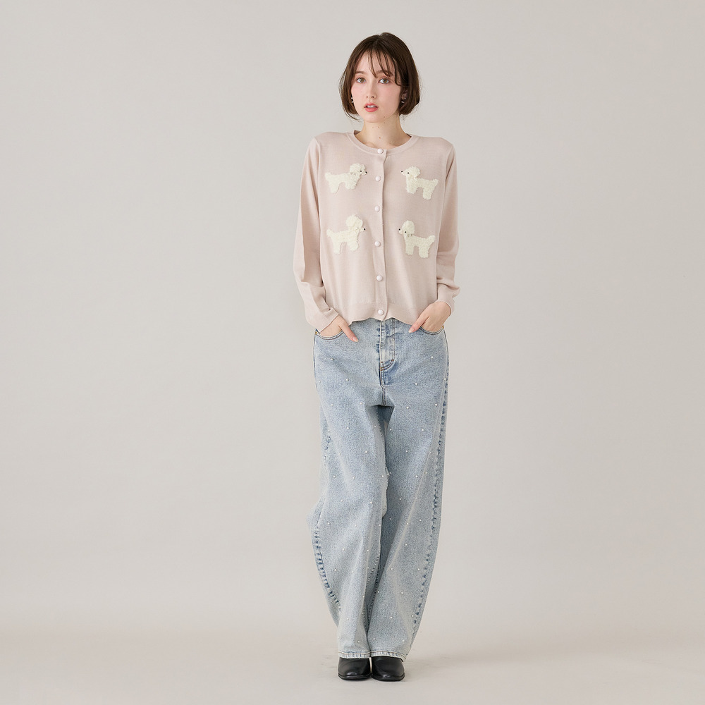 プードルニットカーディガン2