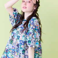 【22fabric】アニバーサリーパッチワーク/ブラウス