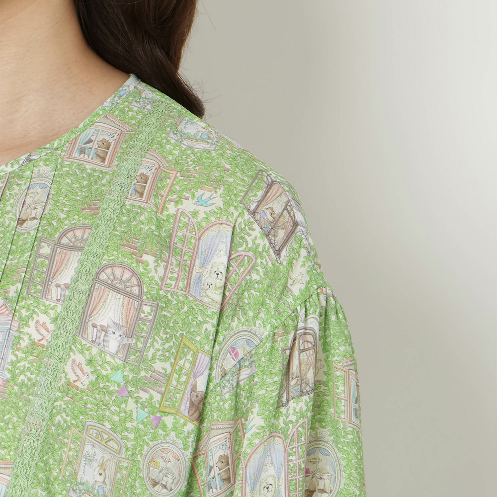 【22fabric】ルームメイトPT/ヨーク切替チュニック17