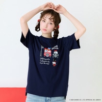 【HELLO KITTY】ハローキティ ロンドンプリント刺繍Tシャツ