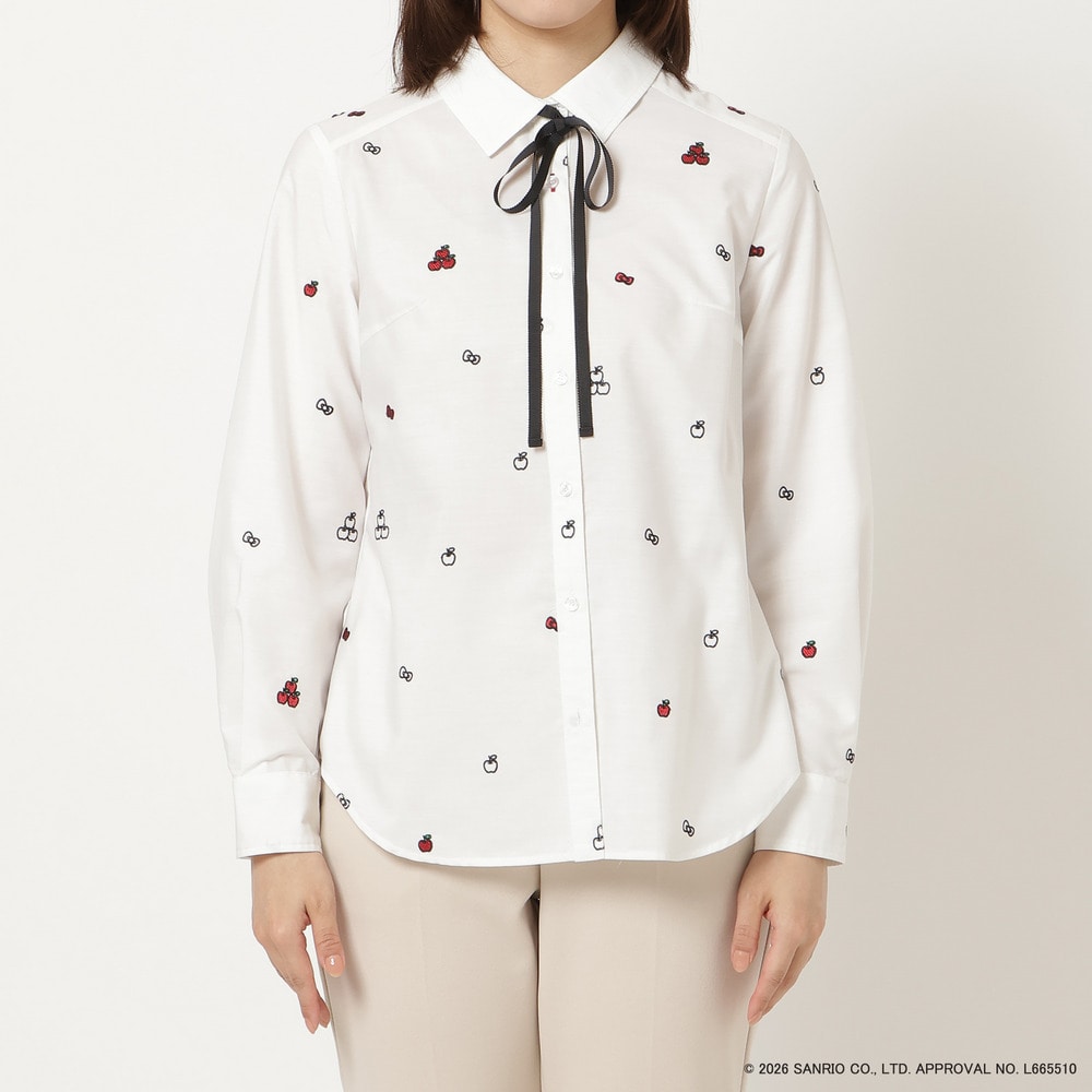 【HELLO KITTY】 ハローキティ コラボ刺繍ブラウス10