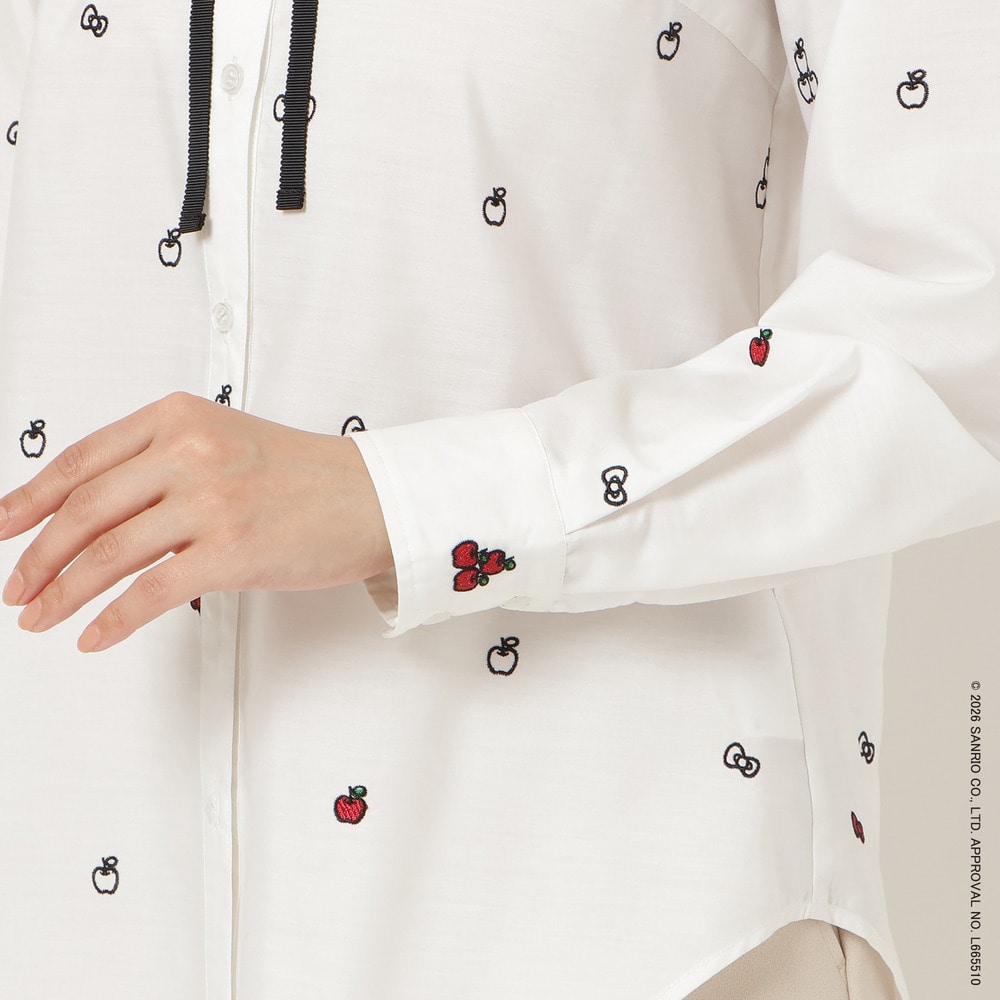 【HELLO KITTY】 ハローキティ コラボ刺繍ブラウス16