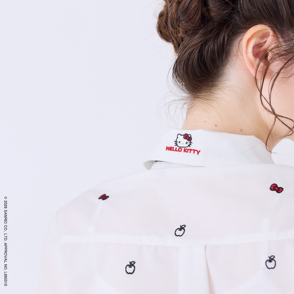 【HELLO KITTY】 ハローキティ コラボ刺繍ブラウス4