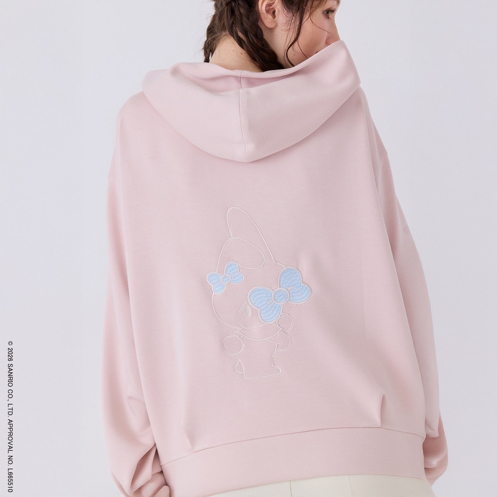 【My Melody】 マイメロディ 刺繍パーカー10
