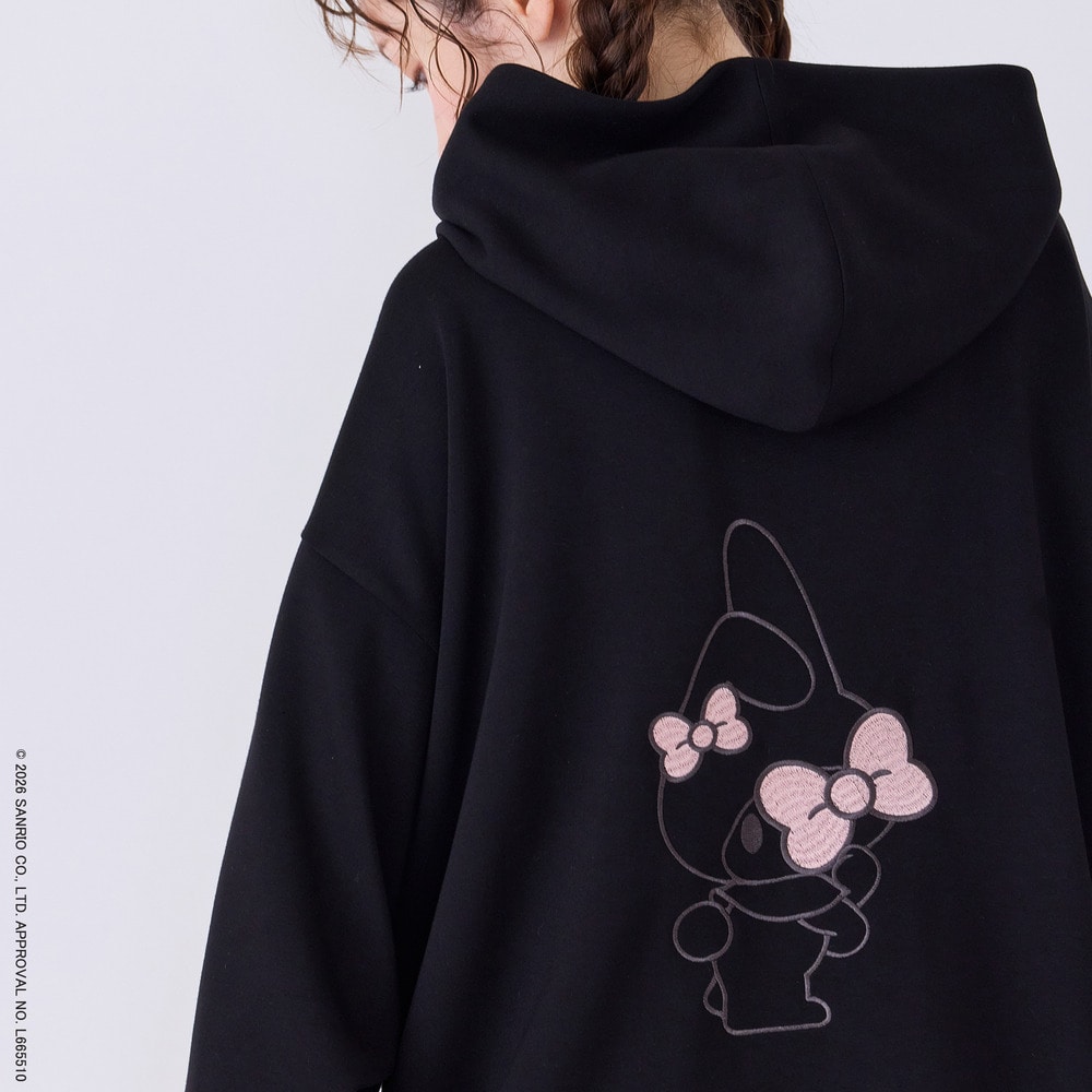 【My Melody】 マイメロディ 刺繍パーカー5