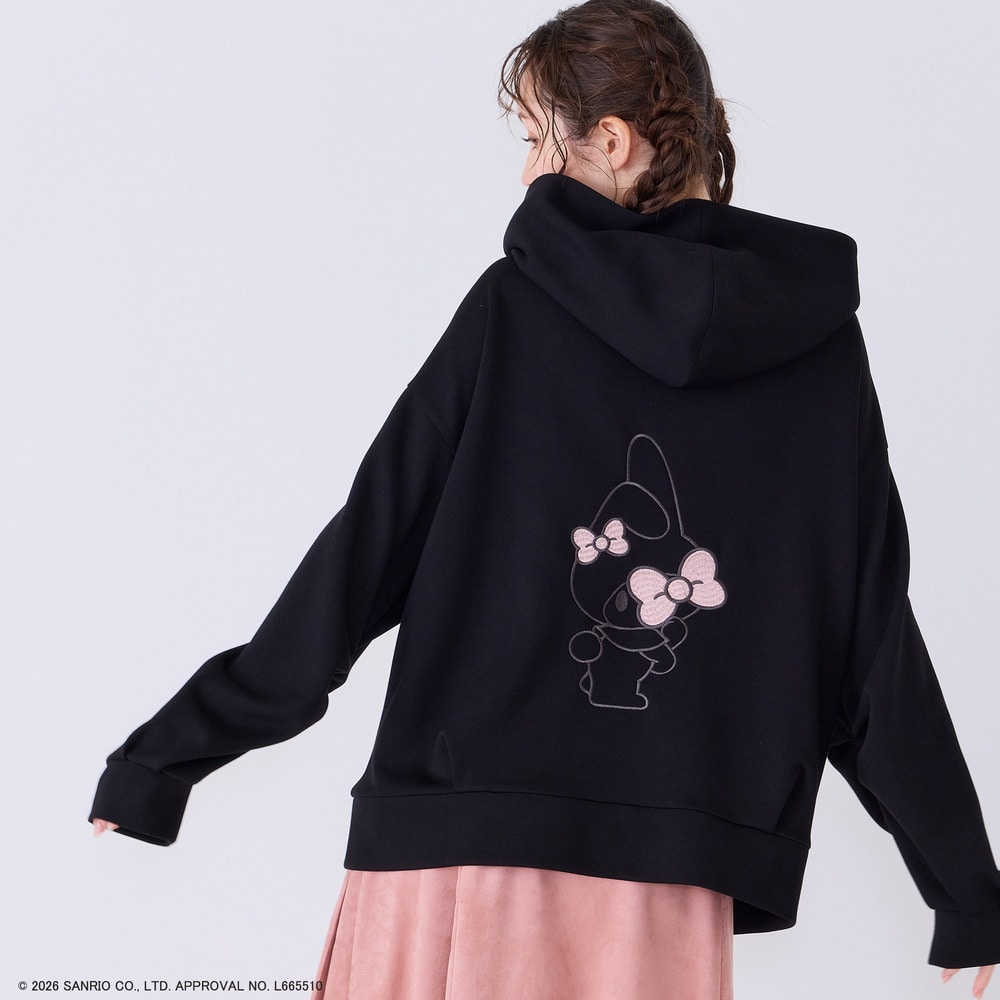 【My Melody】 マイメロディ 刺繍パーカー1