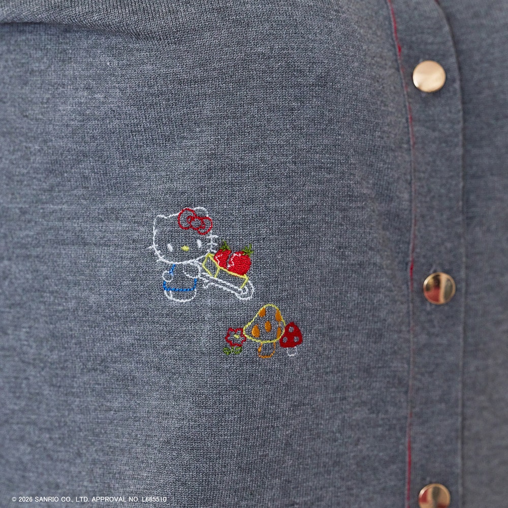【サンリオキャラクターズ】サンリオキャラクターズ刺繍カーディガン10