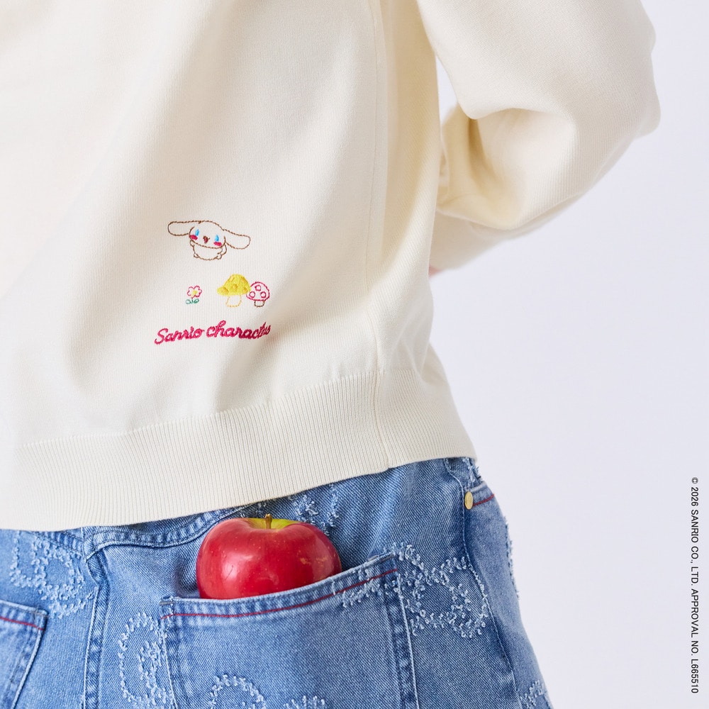 【サンリオキャラクターズ】サンリオキャラクターズ刺繍カーディガン4
