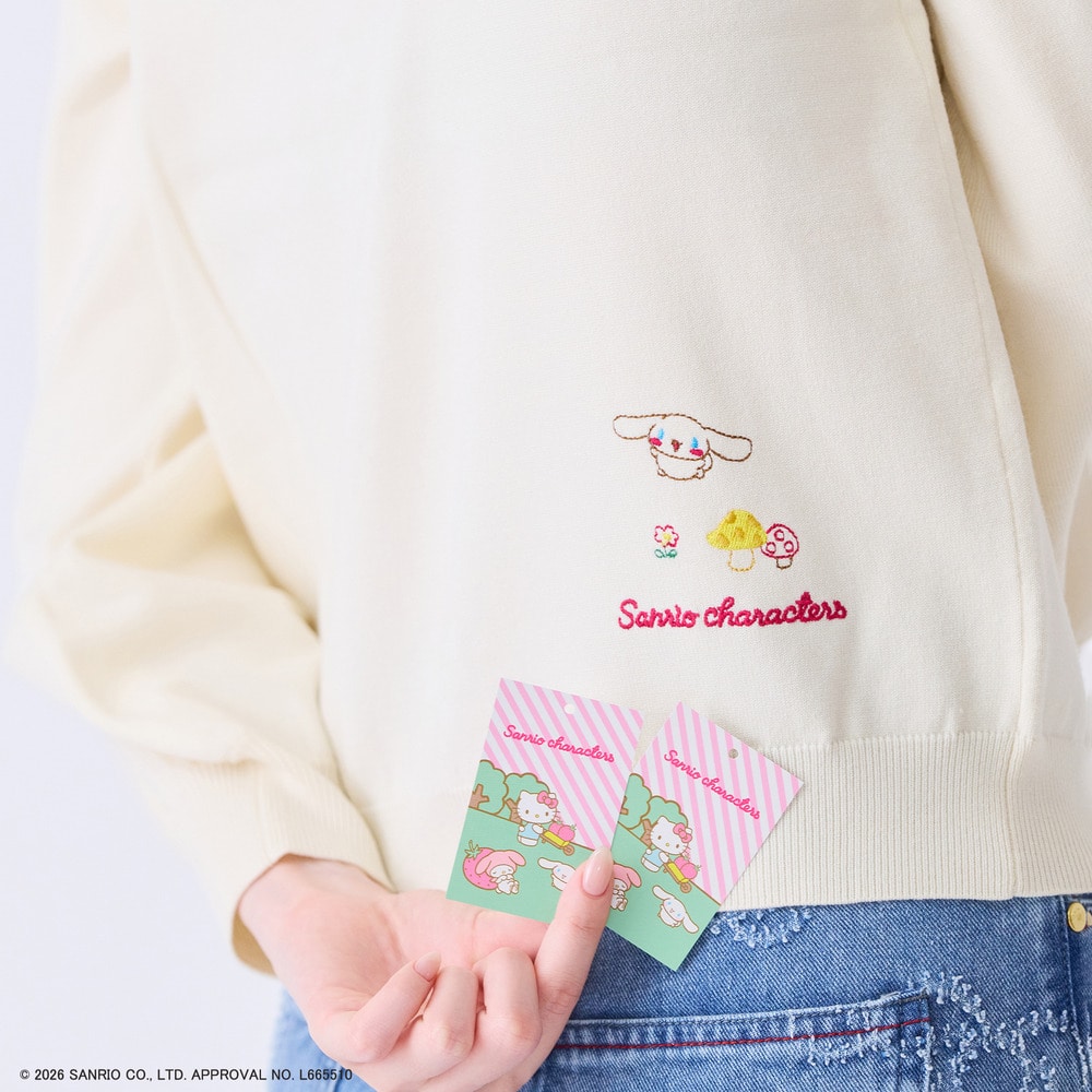 【サンリオキャラクターズ】サンリオキャラクターズ刺繍カーディガン8