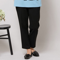 【手洗いOK】真空プリーツ・アンクル丈パンツ（無地）