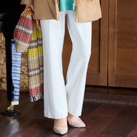 【手洗いOK・発熱】フルレングスストレートシルエットパンツ