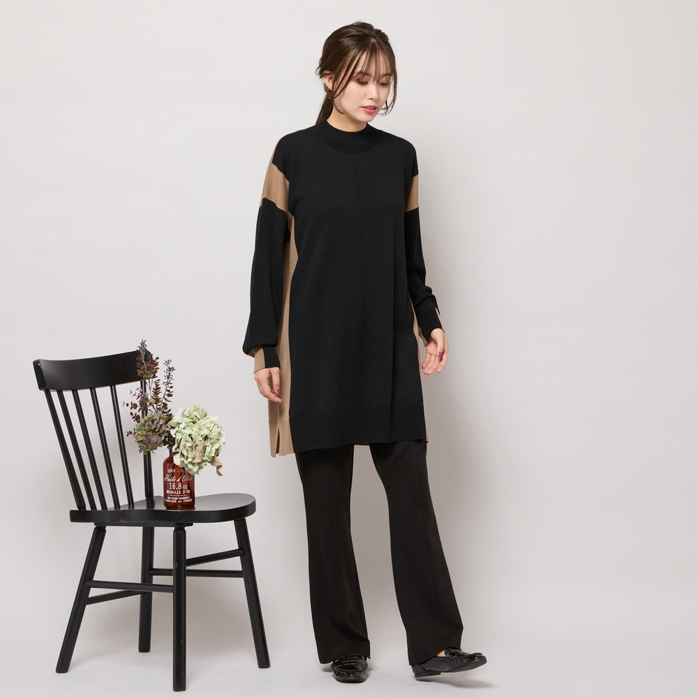 【手洗いOK・発熱】フルレングスストレートシルエットパンツ11