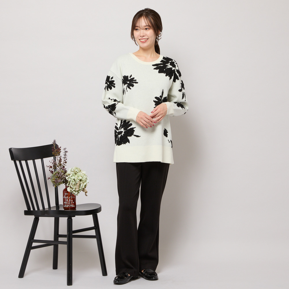 【手洗いOK・発熱】フルレングスストレートシルエットパンツ12