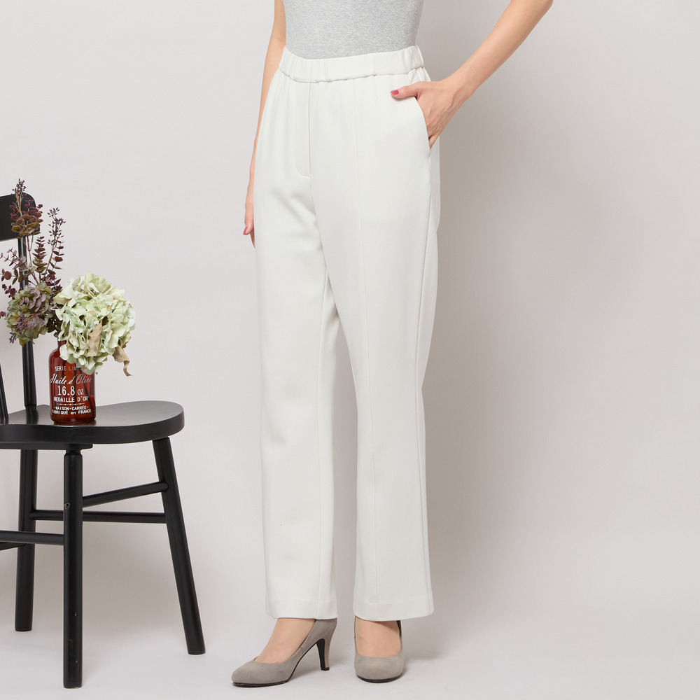 【手洗いOK・発熱】フルレングスストレートシルエットパンツ2