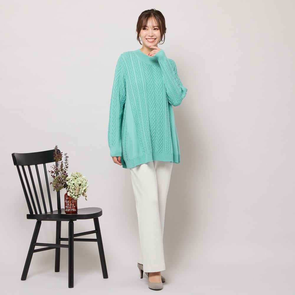 【手洗いOK・発熱】フルレングスストレートシルエットパンツ3