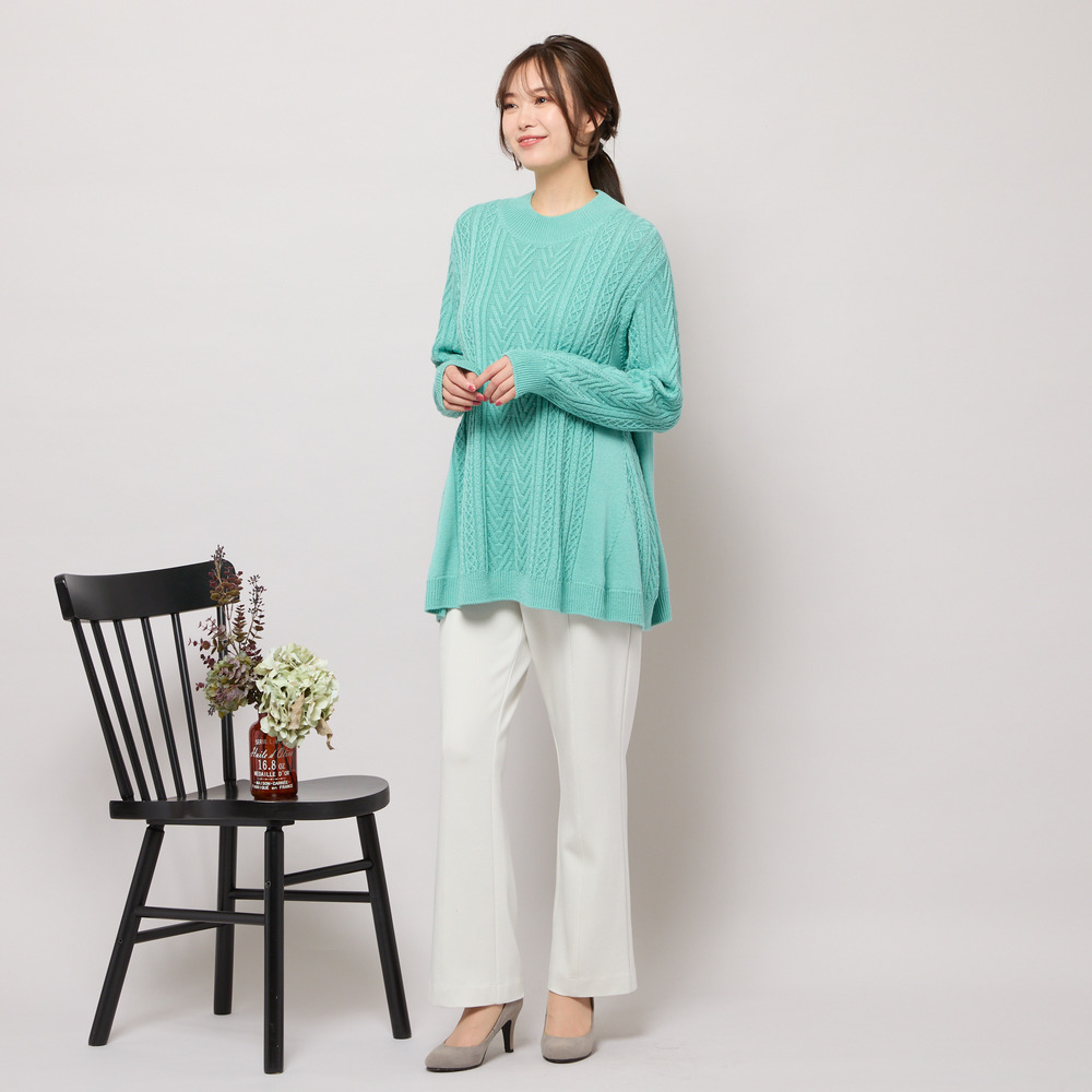 【手洗いOK・発熱】フルレングスストレートシルエットパンツ4