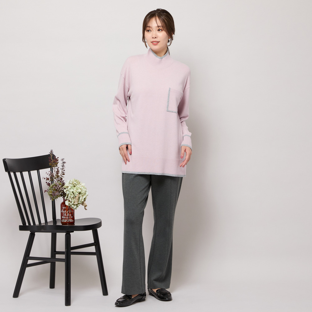 【手洗いOK・発熱】フルレングスストレートシルエットパンツ6