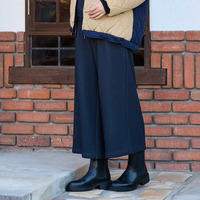 【手洗いOK・セットアップ対応】裏起毛ワイドパンツ