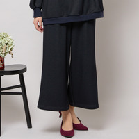 【手洗いOK・セットアップ対応】裏起毛ワイドパンツ