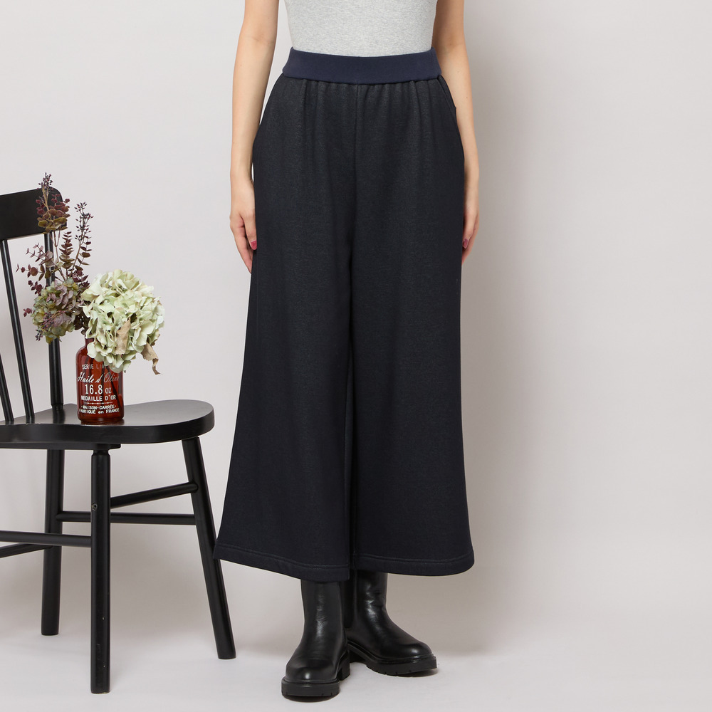 【手洗いOK・セットアップ対応】裏起毛ワイドパンツ12