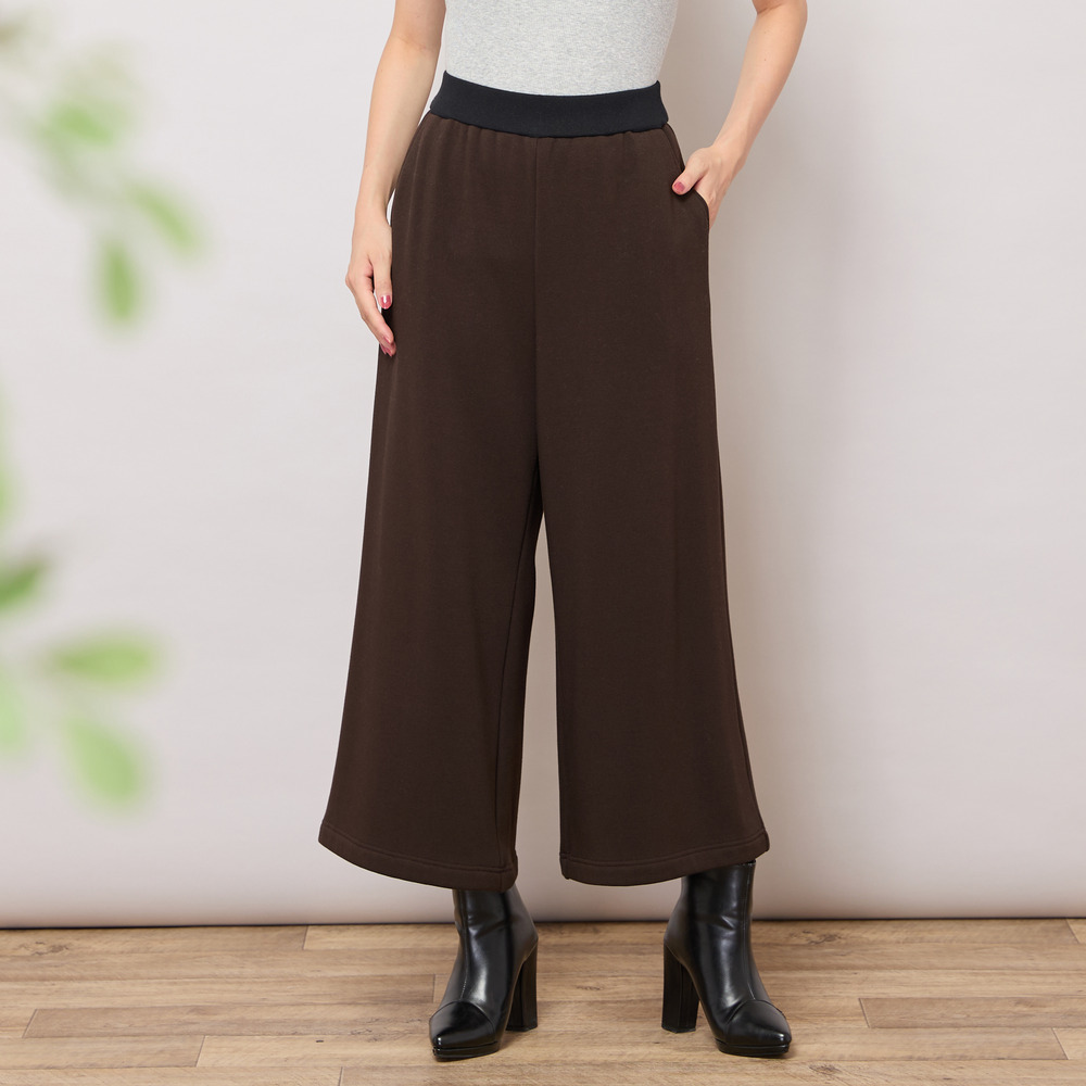 【手洗いOK・セットアップ対応】裏起毛ワイドパンツ4