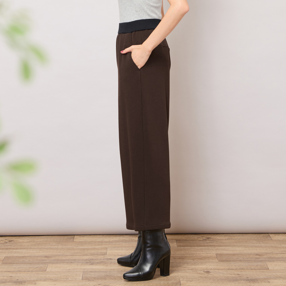 【手洗いOK・セットアップ対応】裏起毛ワイドパンツ5