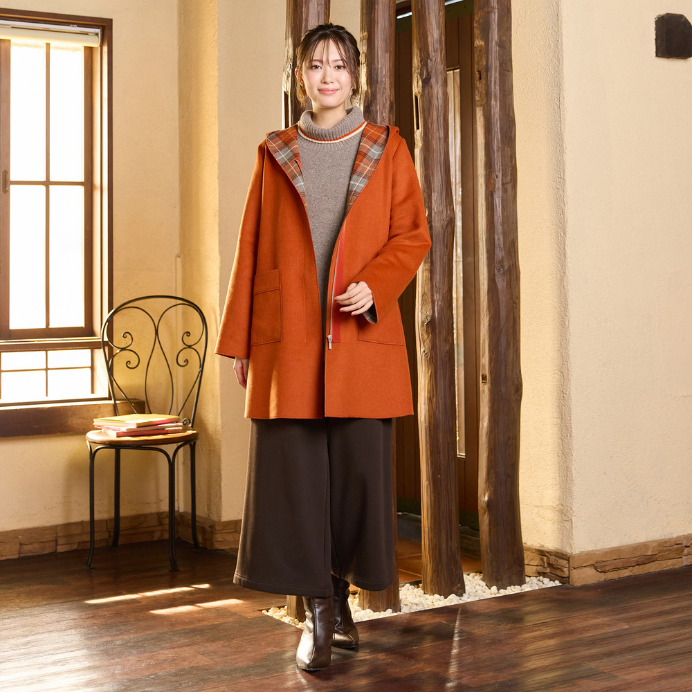 【手洗いOK・セットアップ対応】裏起毛ワイドパンツ8