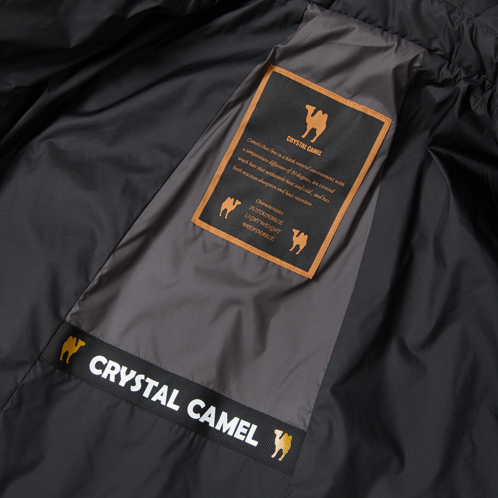 キャメル入り中綿ボリューム襟コート18