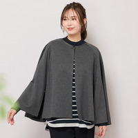 ラウンドネック・ポンチョジャケット