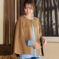 ラウンドネック・ポンチョジャケット