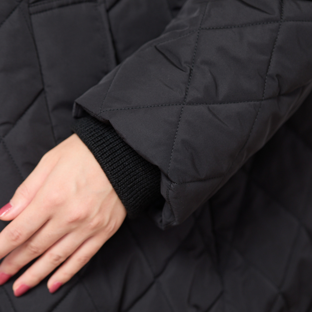 ダイヤ柄キルト加工中綿ジャケット18