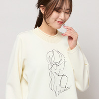 【手洗いOK】フロントラバープリントトップ