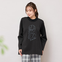 【手洗いOK】フロントラバープリントトップ