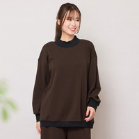 【手洗いOK・セットアップ対応】裏起毛ハイネックトップ