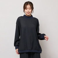 【手洗いOK・セットアップ対応】裏起毛ハイネックトップ