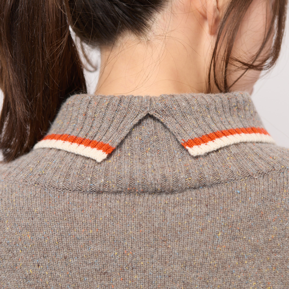 【手洗いOK】配色使い・タートルネックニットトップ10