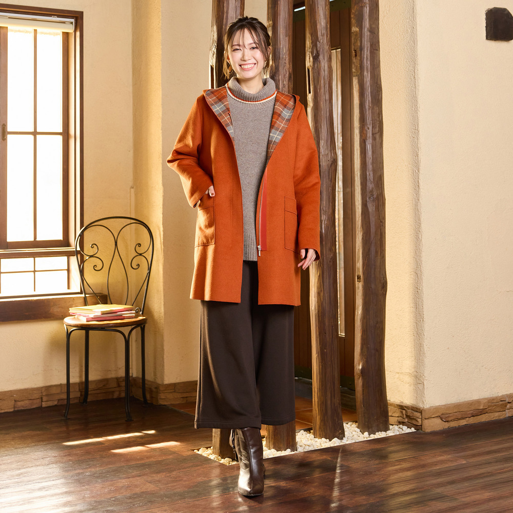 【手洗いOK】配色使い・タートルネックニットトップ9